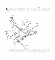 PIECE DE CADRE (COUVERTURE) pour Kawasaki KMX125