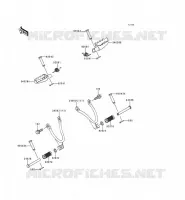 REPOSE PIED pour Kawasaki KMX125
