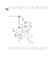 R&Eacute;SERVOIR D'HUILE pour Kawasaki KMX125