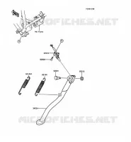 BEQUILLES pour Kawasaki KMX125