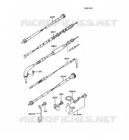 CABLES pour Kawasaki KMX125