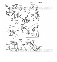 CHASSIS EQUIPMENT ELECTRIQUE pour Kawasaki KMX125