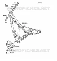 CH&Acirc;SSIS pour Kawasaki KMX125