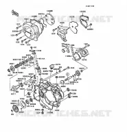 COUVERCLES MOTEUR pour Kawasaki KMX125