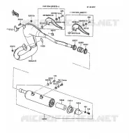 &Eacute;CHAPPEMENT pour Kawasaki KMX125