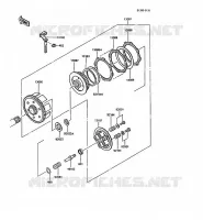 EMBRAYAGE pour Kawasaki KMX125