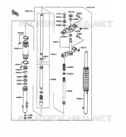 FOURCHE pour Kawasaki KMX125