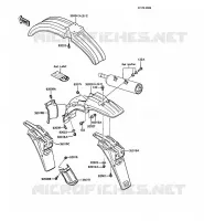 GARDE BOUE pour Kawasaki KMX125