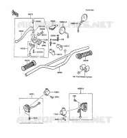 GUIDON pour Kawasaki KMX125
