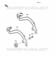 PEDALE DE FREIN pour Kawasaki KMX125