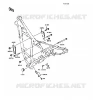 PIECE DE CADRE (COUVERTURE) pour Kawasaki KMX125