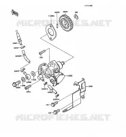 POMPE A HUILE pour Kawasaki KMX125