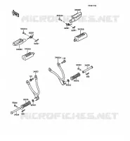 REPOSE PIED( MX125A 004358) pour Kawasaki KMX125