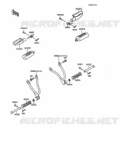 REPOSE PIED(MX125A 004359 ) pour Kawasaki KMX125