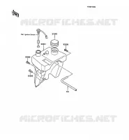 R&Eacute;SERVOIR D'HUILE pour Kawasaki KMX125