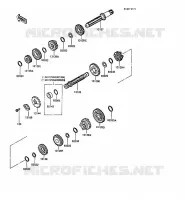 TRANSMISSION pour Kawasaki KMX125