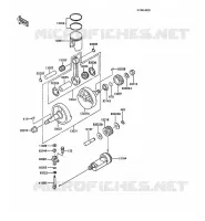 VILEBREQUIN/PISTON pour Kawasaki KMX125
