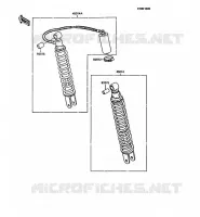 AMORTISSEUR pour Kawasaki KMX125