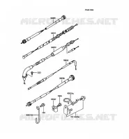 CABLES pour Kawasaki KMX125