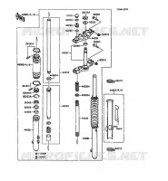 FOURCHE(1/2) pour Kawasaki KMX125