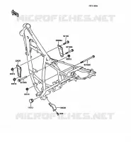 PIECE DE CADRE (COUVERTURE) pour Kawasaki KMX125