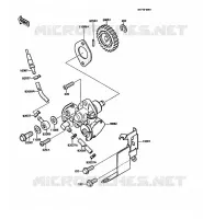 POMPE A HUILE pour Kawasaki KMX125