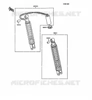 AMORTISSEUR pour Kawasaki KMX125