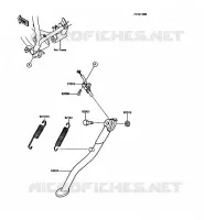 BEQUILLES pour Kawasaki KMX125