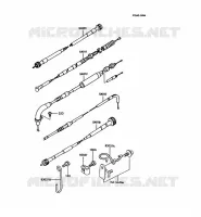 CABLES pour Kawasaki KMX125