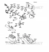 CHASSIS EQUIPMENT ELECTRIQUE pour Kawasaki KMX125