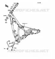 CH&Acirc;SSIS pour Kawasaki KMX125