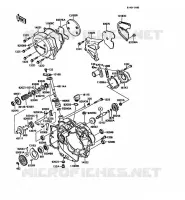 COUVERCLES MOTEUR pour Kawasaki KMX125