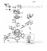 CULASSE/CYLINDRE pour Kawasaki KMX125