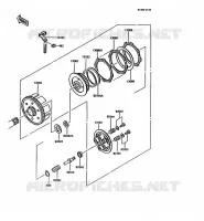 EMBRAYAGE pour Kawasaki KMX125