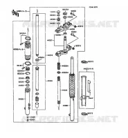 FOURCHE(1/2) pour Kawasaki KMX125
