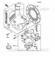 FREIN AVANT pour Kawasaki KMX125