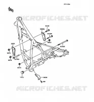 PIECE DE CADRE (COUVERTURE) pour Kawasaki KMX125
