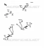 REPOSE PIED pour Kawasaki KMX125