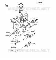 VILEBREQUIN/PISTON pour Kawasaki KMX125