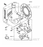 FREIN AVANT pour Kawasaki KMX125