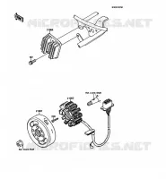 G&Eacute;N&Eacute;RATEUR pour Kawasaki KMX125
