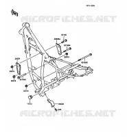 PIECE DE CADRE (COUVERTURE) pour Kawasaki KMX125