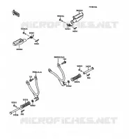 REPOSE PIED pour Kawasaki KMX125