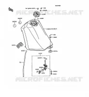 RESERVOIR CARBURANT pour Kawasaki KMX125