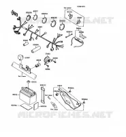 CHASSIS EQUIPMENT ELECTRIQUE pour Kawasaki KMX125