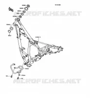 CH&Acirc;SSIS pour Kawasaki KMX125