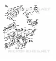 COUVERCLES MOTEUR pour Kawasaki KMX125