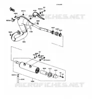 &Eacute;CHAPPEMENT pour Kawasaki KMX125