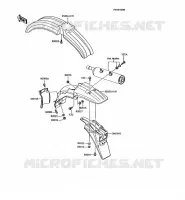 GARDE BOUE pour Kawasaki KMX125