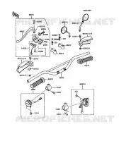 GUIDON pour Kawasaki KMX125